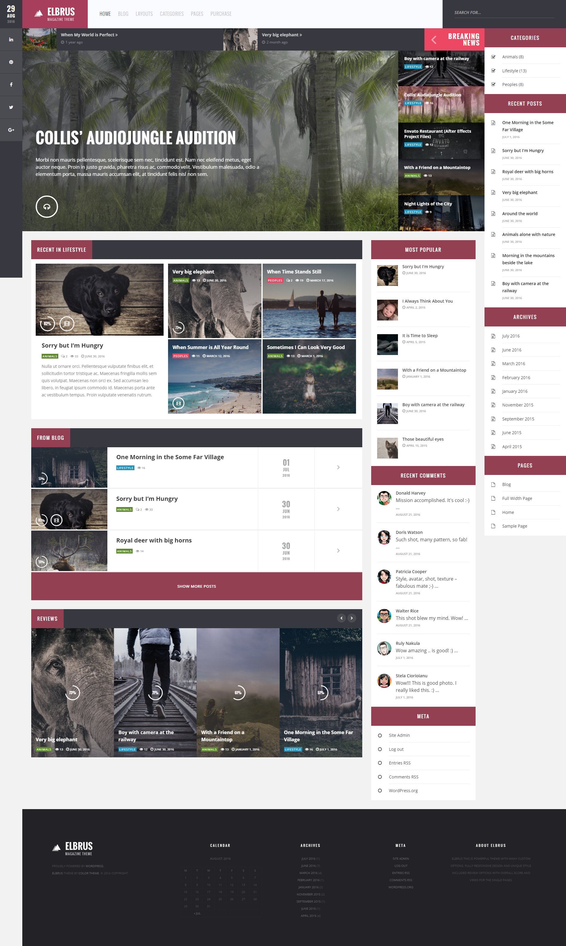 Elbrus  WordPress Blog Magazine Theme