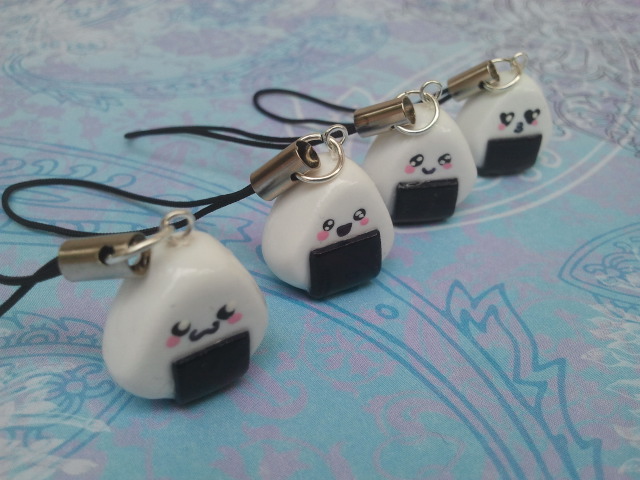 Onigiri Cell Phone Charms!!!