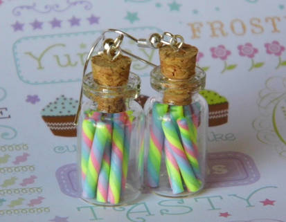 Rainbow Lollipop Sticks in a Jar