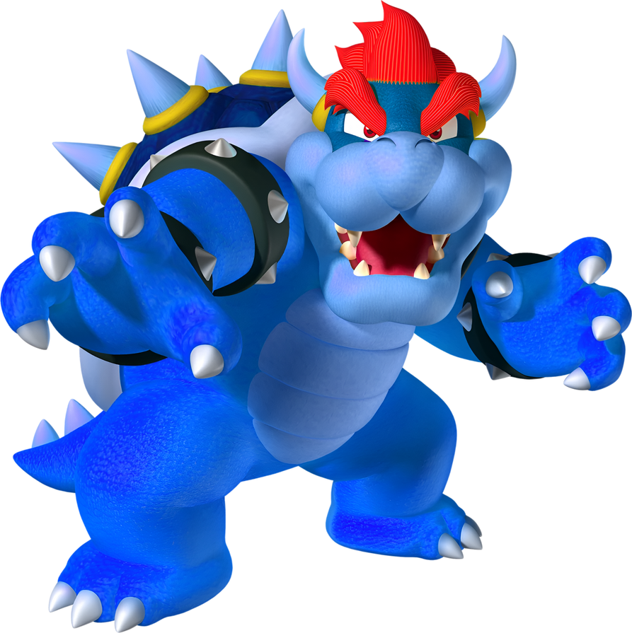 Bowser Blue Shell Blue Bowser by iBlinqq on DeviantArt