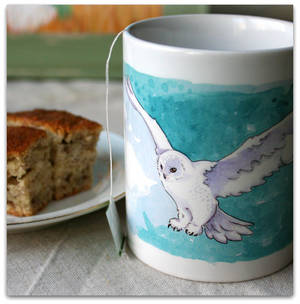 Snowy owl mug