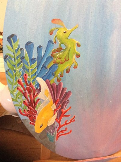 Coral reef in acrylics (wip)