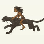 Mowgli and Bagheera