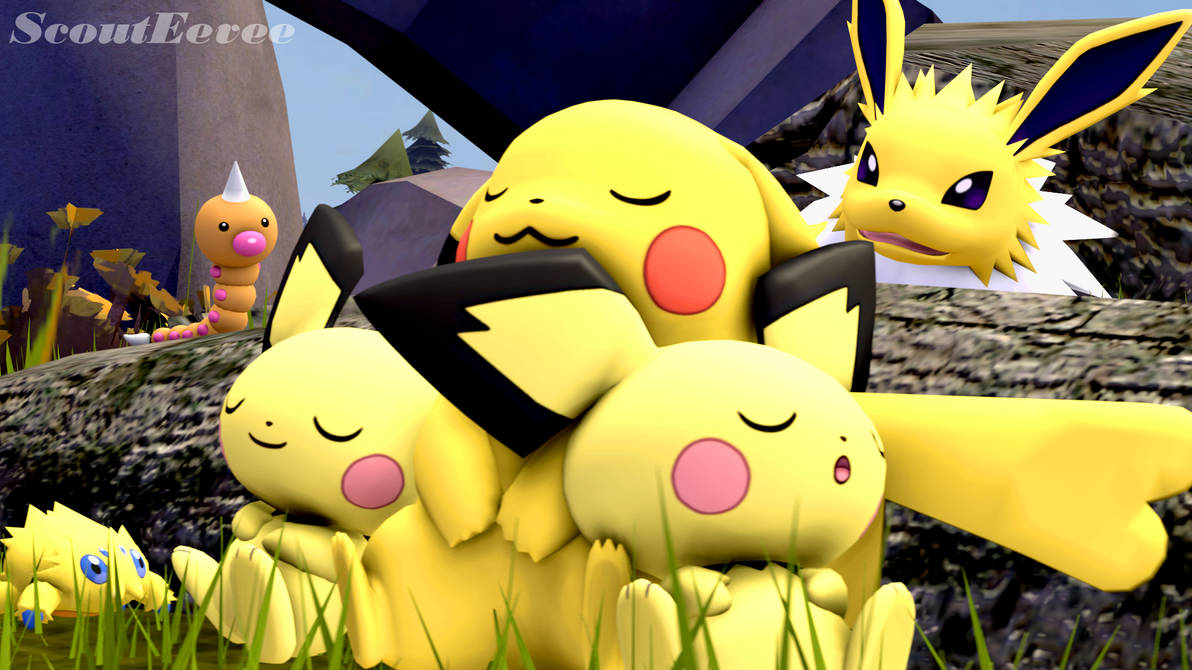 Shiny Pikachu (Pokemon Sleep) by JJW199 on DeviantArt