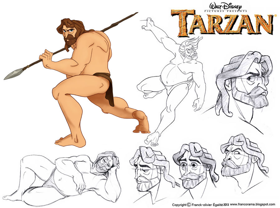 Character Design Assignment Tree: Tarzan by chillyfranco on DeviantArt