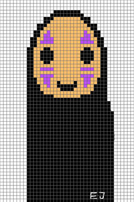 No Face Cross Stitching Pattern