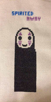 Spirited Away No Face Cross Stitch