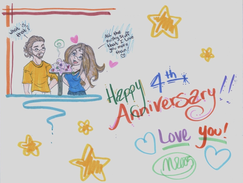 Happy 4th Anniversary By Rinidarklight On Deviantart