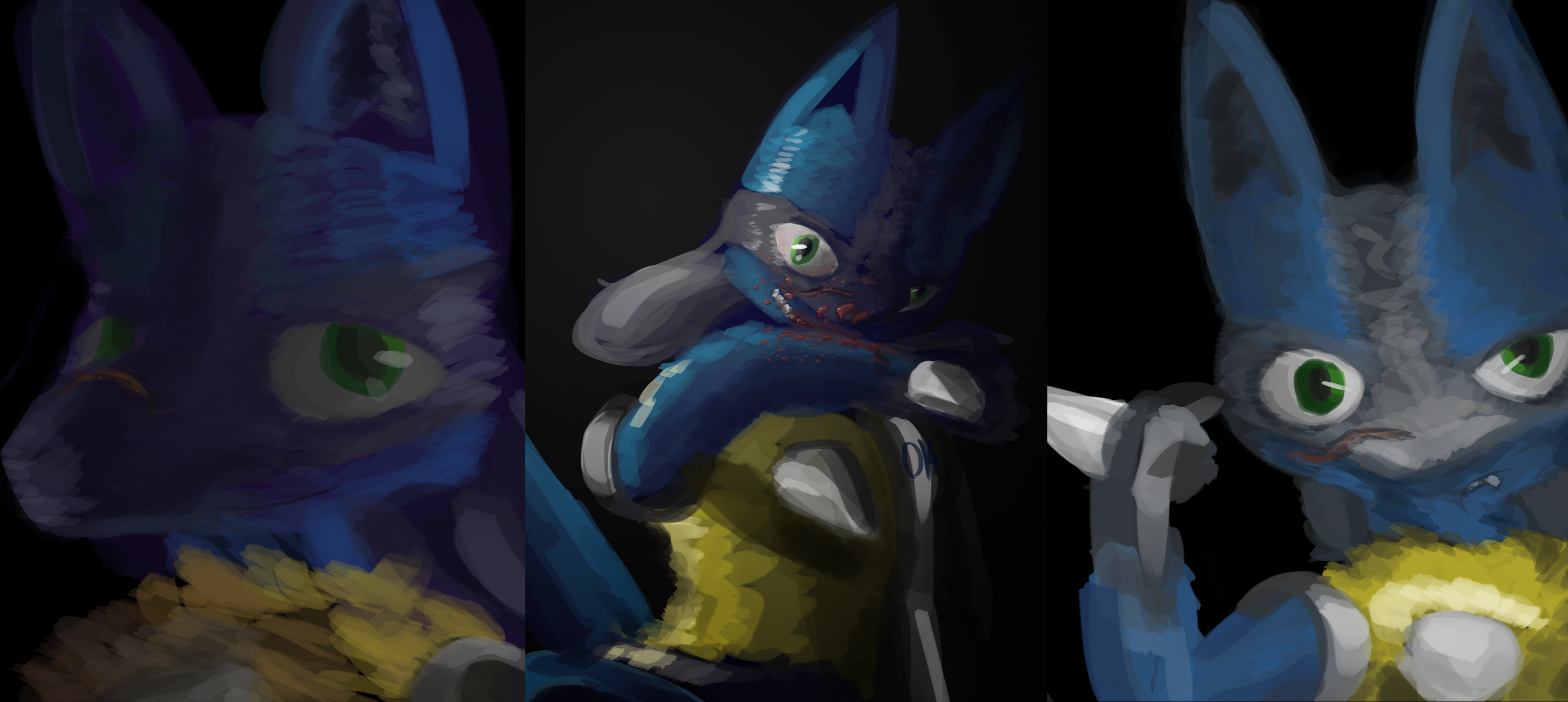 Curio (Lucario) Sketches