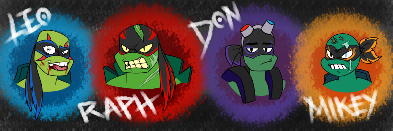 -RotTMNT AU: Foot Turtles- by WOLFY-THE-BLACKWOLF on DeviantArt