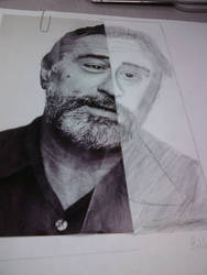 Robert Deniro half portrait th