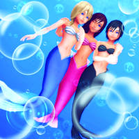 MMD KH - The Three Mermaids - KNX Download!