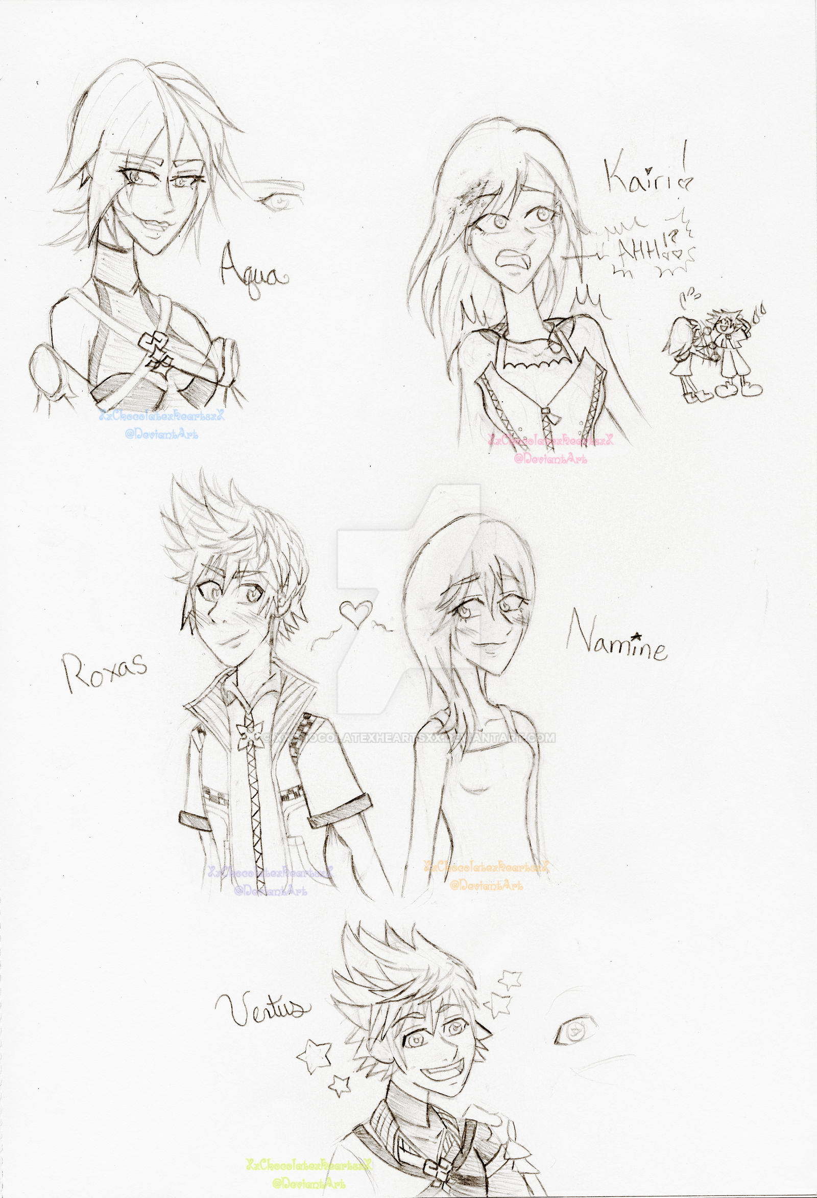 Kingdom Hearts - Request Sketches