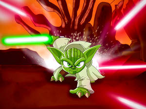 Yoda in Battle