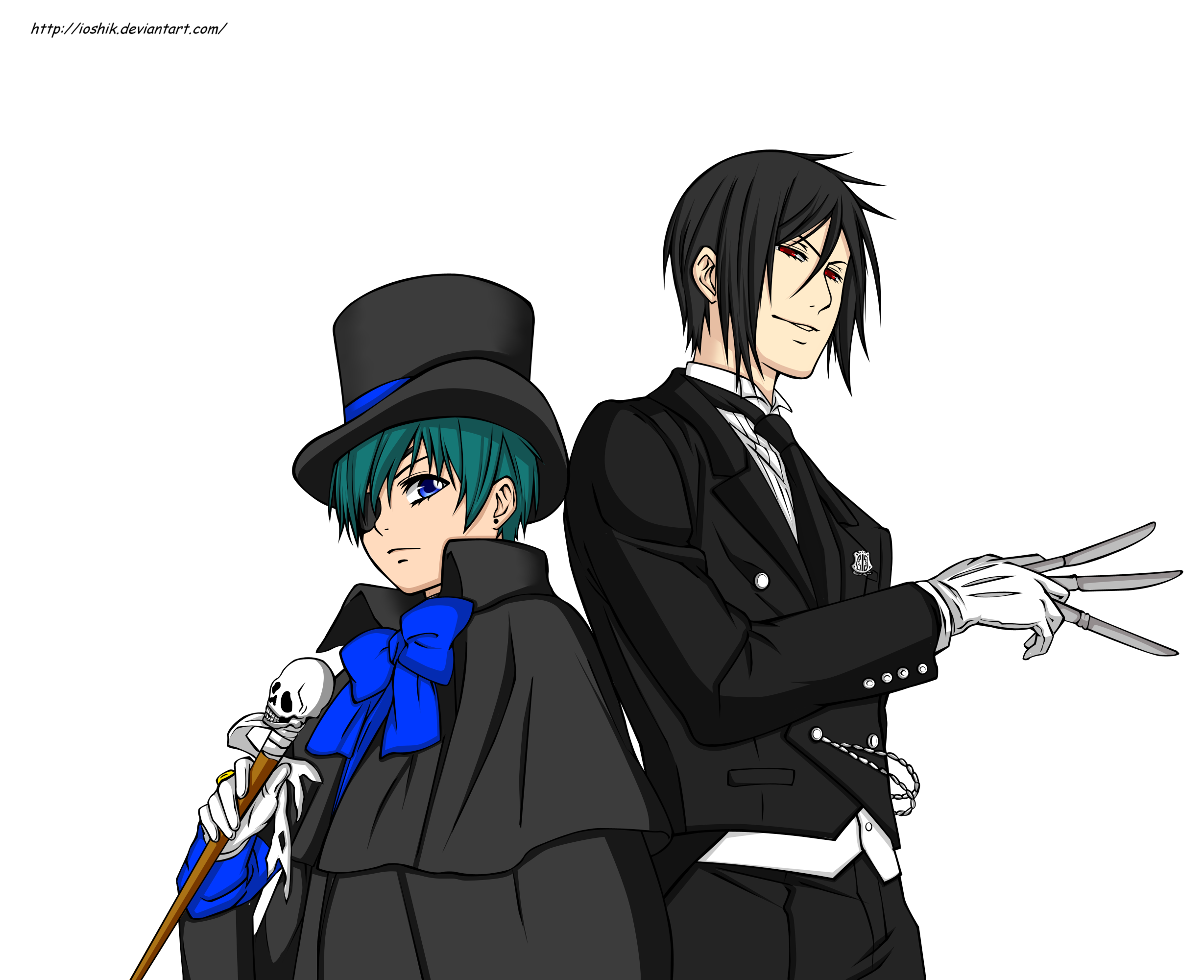 Sebastian x Ciel by SuperAwesomeBocchan on DeviantArt