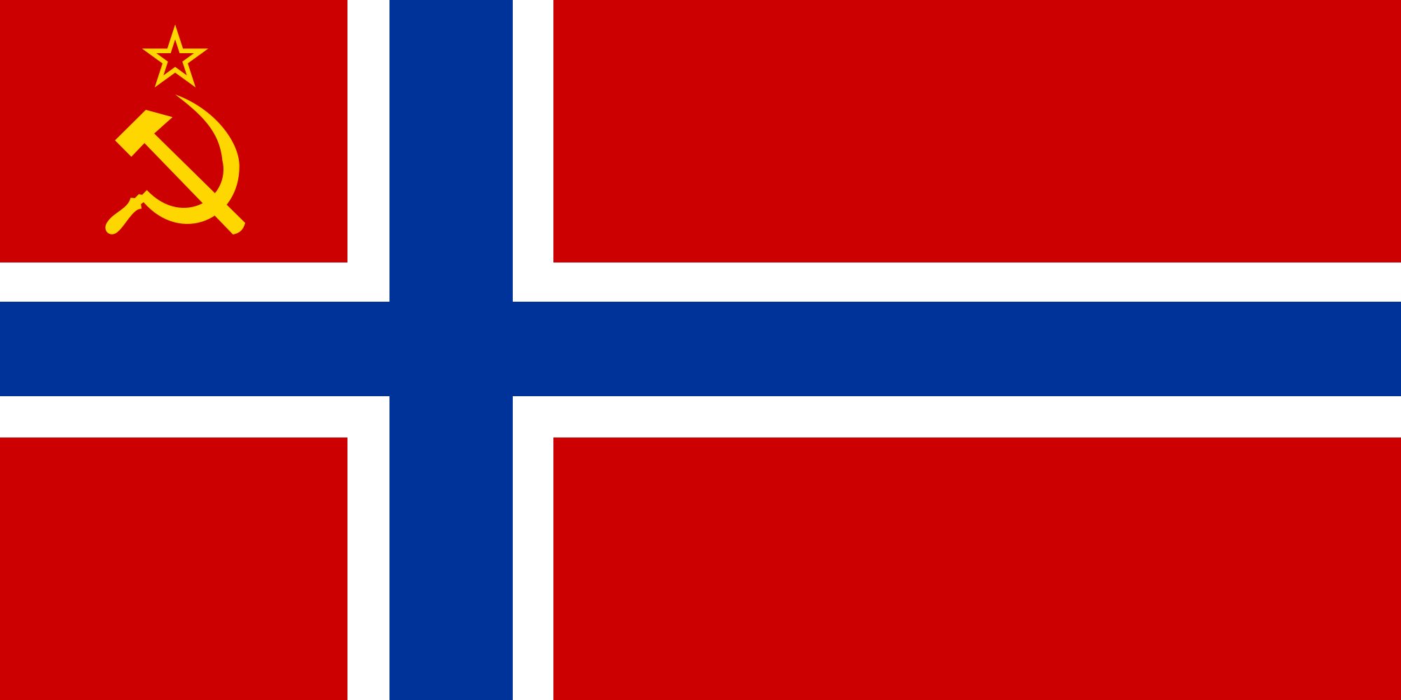 Flag of Norwegian Soviet Socialist Republic