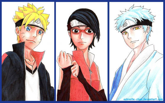 Boruto - Sarada - Mitsuki