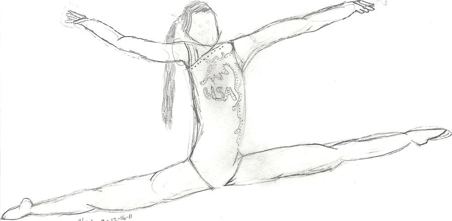 Splits Drawing Gymnastics Splits by mocafever99 on DeviantArt