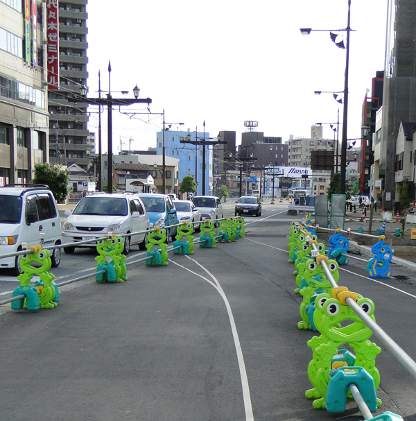 construction barrier animals