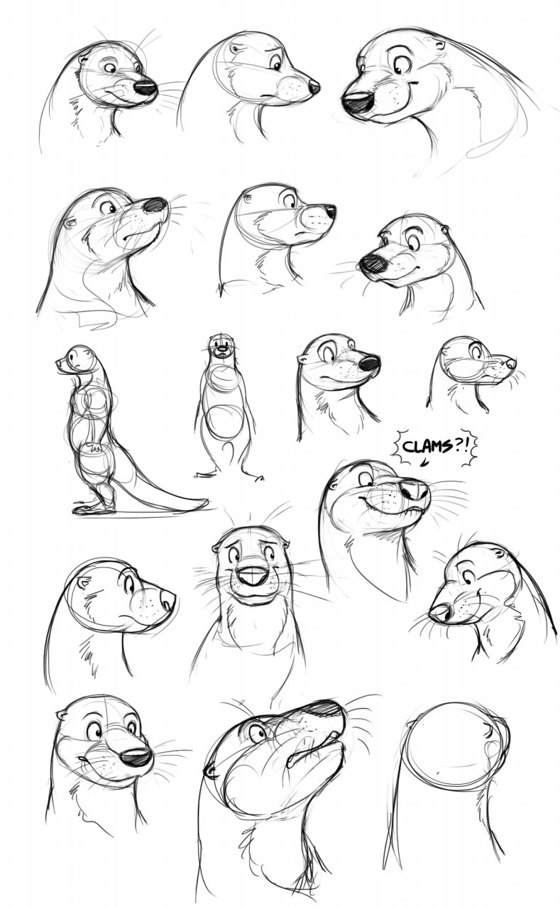 Otter Character Designs 1 (June 2013)