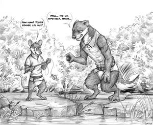 Commission: HugeWolf (Fishing)