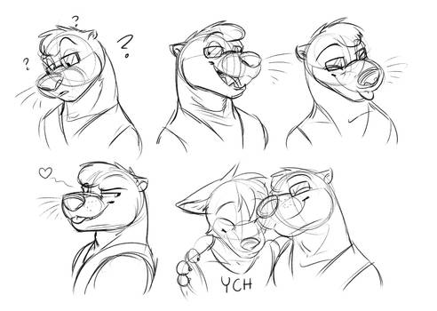 Commission: Abel's Expression Sheet