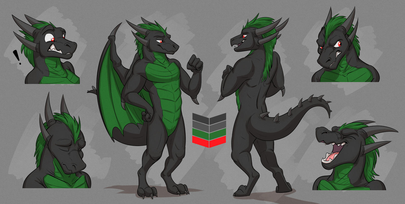 Commission Dragon's Reference Sheet by Temiree on DeviantArt