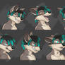 Commission: Takkin's Expression Sheet #2