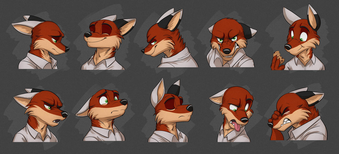 Commission: Benjamin's Expression Sheet by Temiree on DeviantArt