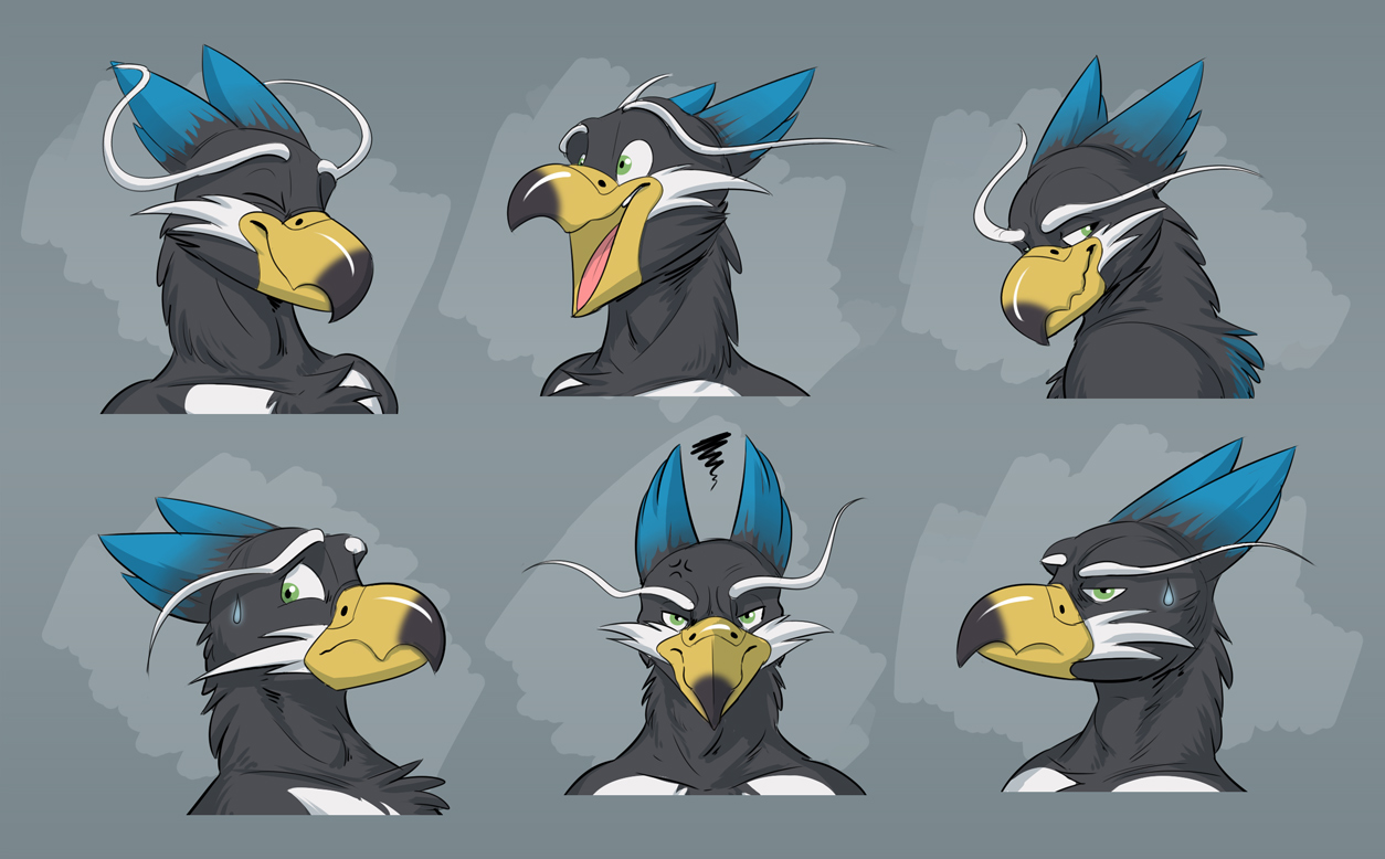 Commission Tylas's Expression Sheet by Temiree on DeviantArt