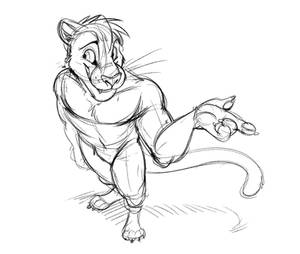 Commission: Shar_Cat Bonus Sketch