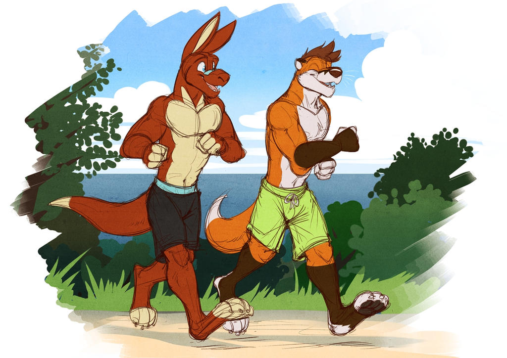 Little Runt Temiree Deviantart Commission: MegaLion1978 (Out for a Jog) by Temiree on DeviantArt