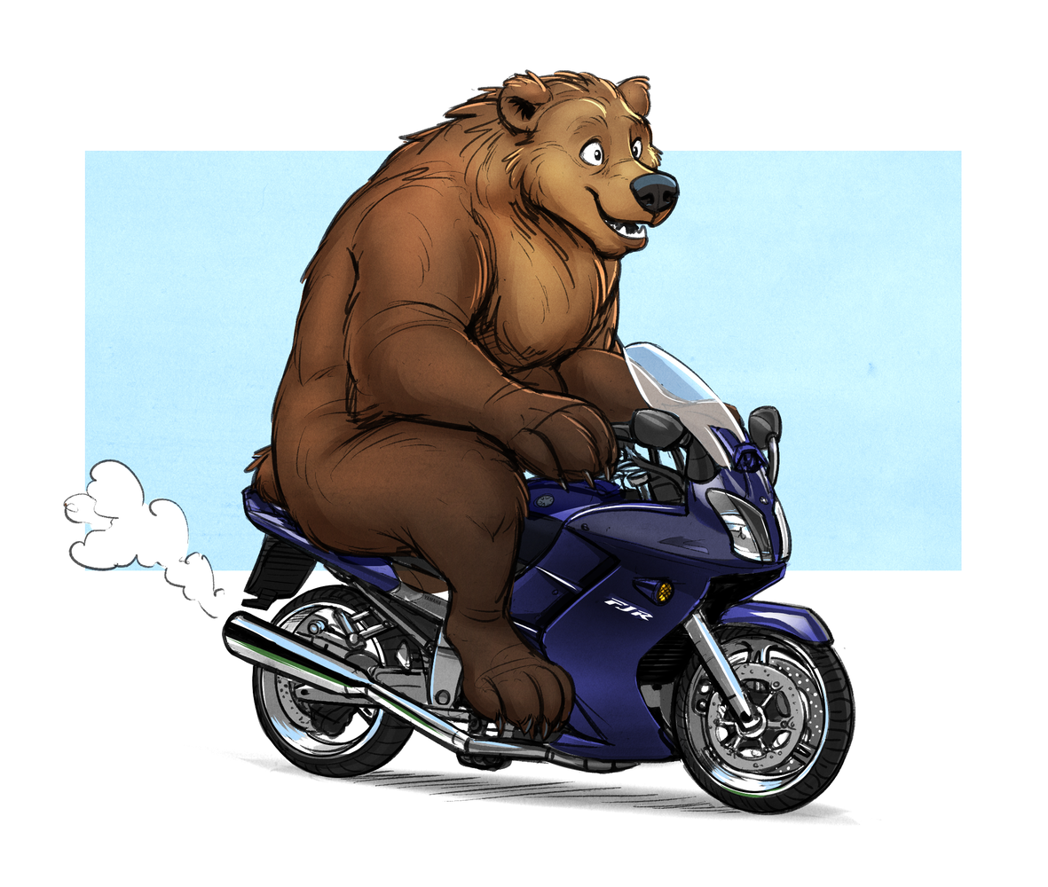 Bear on a Motorcycle by Temiree on DeviantArt Bear on a Motorcycle by Temiree on DeviantArt