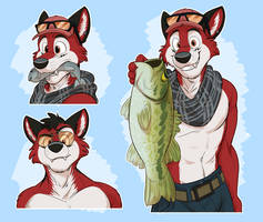 Commission: Stickers for Wolf-Ezo (Set #6)