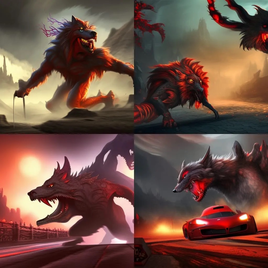 Werewolf In Racing Car by john7890246 on DeviantArt