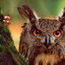 Eurasian Eagle-Owl - Ballpoint Pen