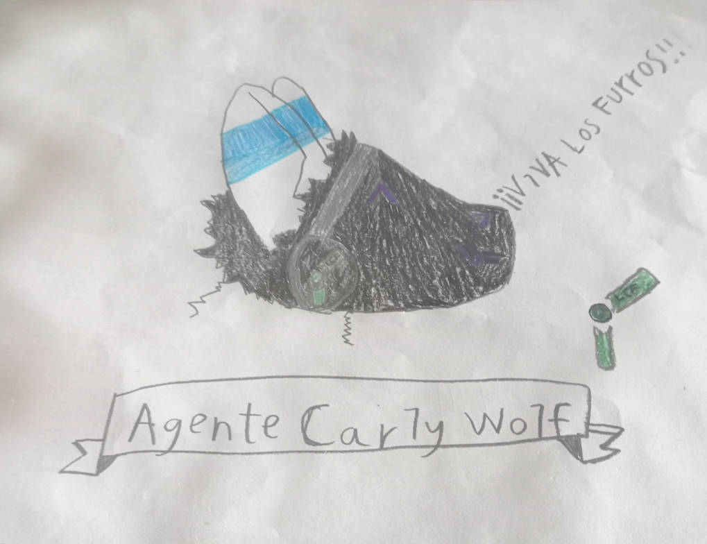 Agente Carly Wolf version protogen fursuit but spy by JOEYFURRO on