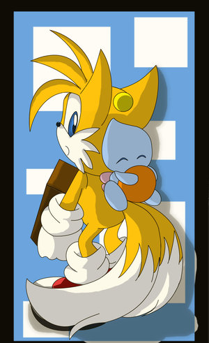 Tails and a Chao -ArkOfAnAngel