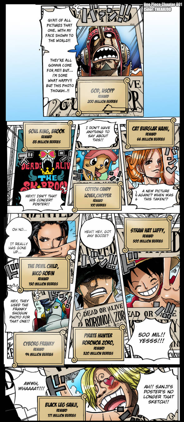 One Piece New Bounties One Piece New Bounties