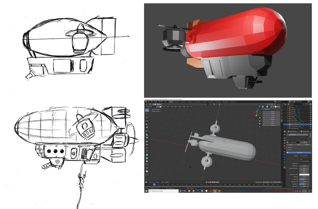 Steampunk Fps Game Concept Art Enemy Airship By Theprinceofmars On Deviantart