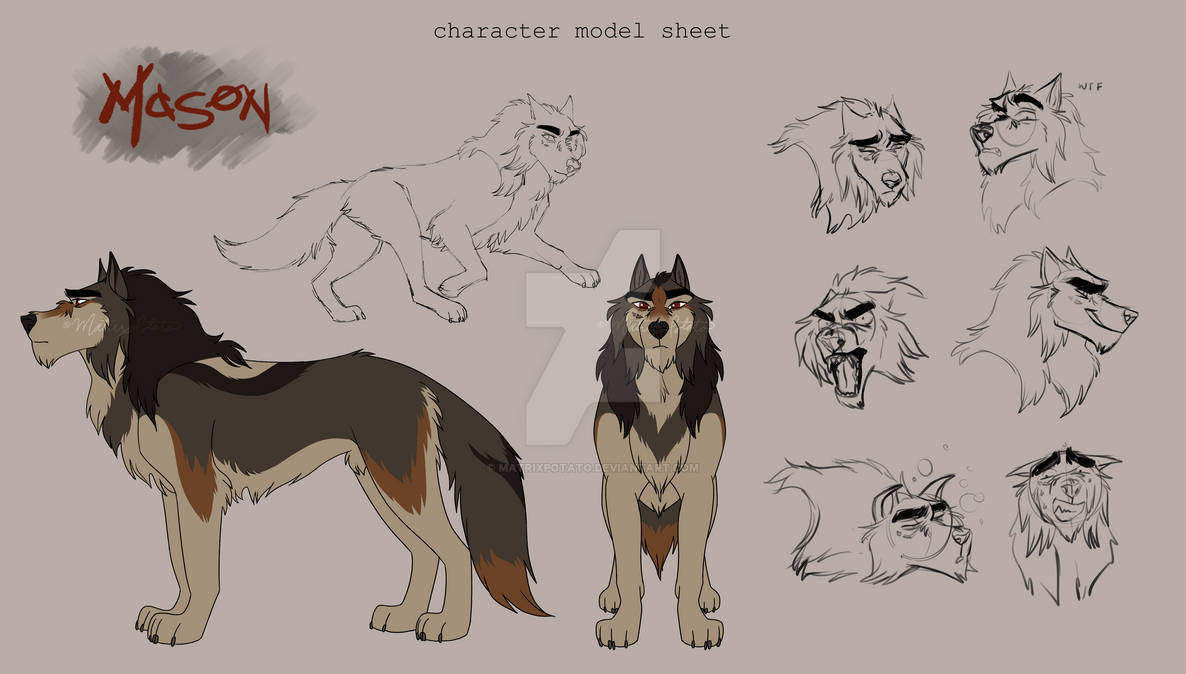 Mason Model Sheet by MatrixPotato on DeviantArt