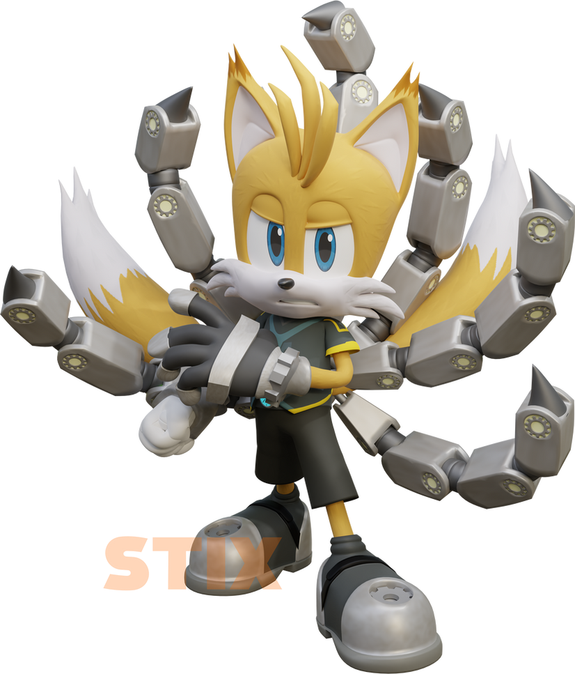 Mega 9 Tails Tails Nine by Stixstixy on DeviantArt