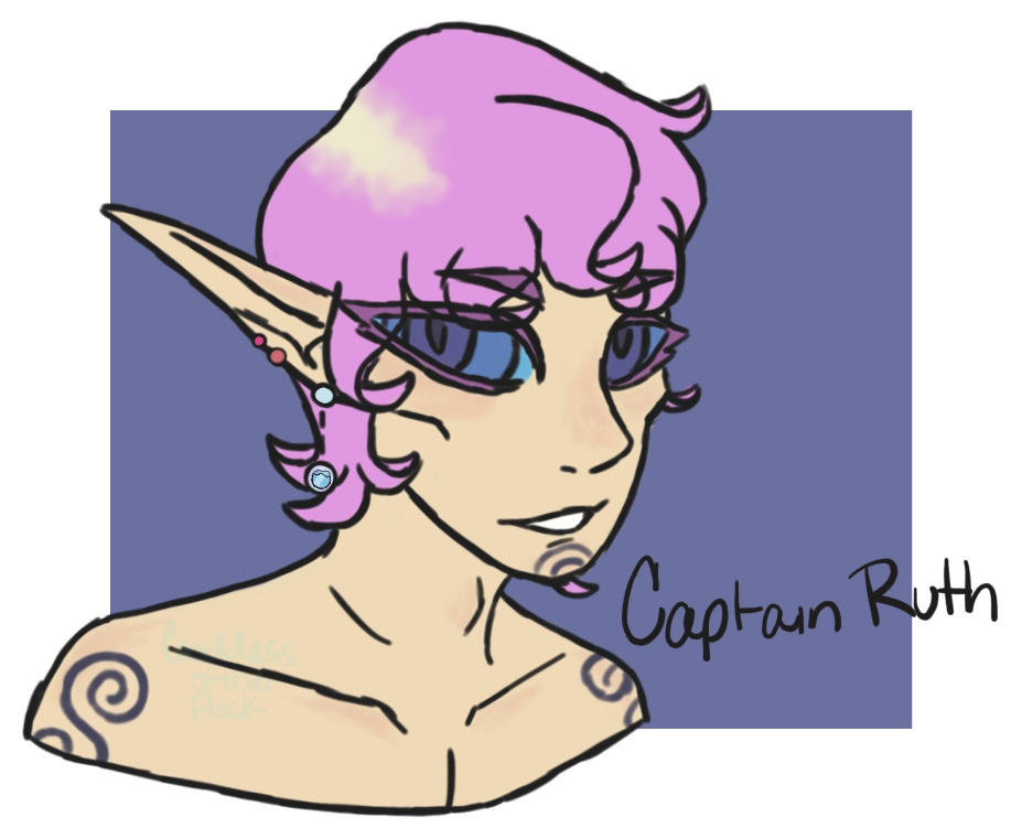 Captain Ruth background character/npc by GoddessOfTheFlock on DeviantArt