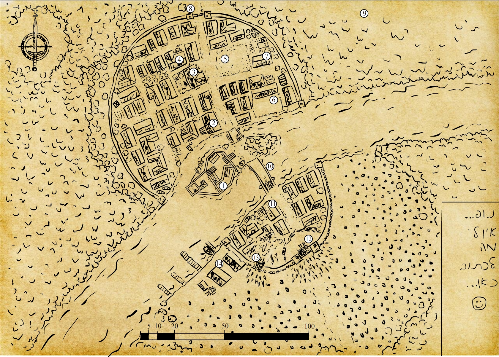 Fantasy village map