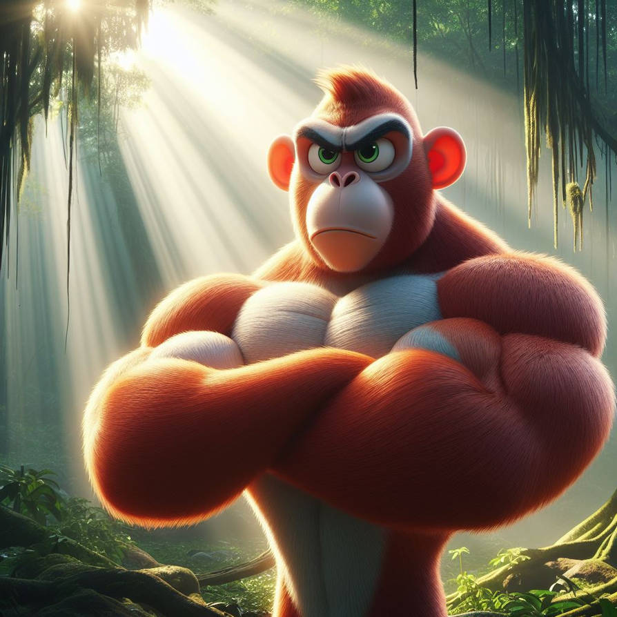 Red Rally Monkey Red Monkey - 02 by KotBels on DeviantArt