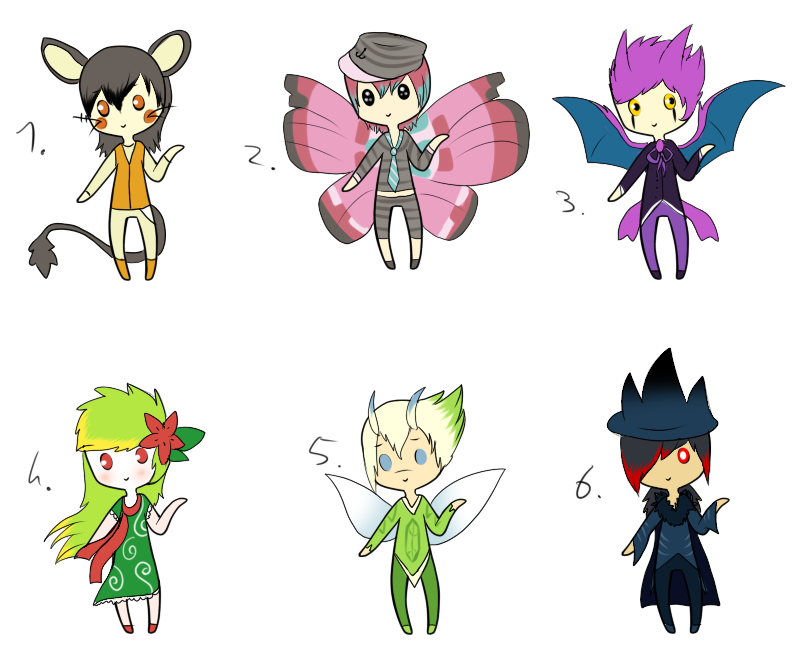 CLOSED - Gijinka Pokemon Adoptables 279