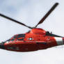 US Coast Guard Helicopter Over Potomac River