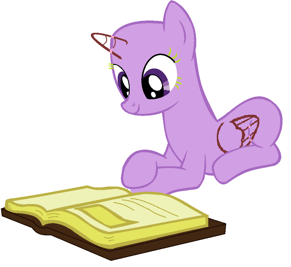 Mlp Reading MLP Base 14 - Reading a Book by Blazing-Bases on DeviantArt
