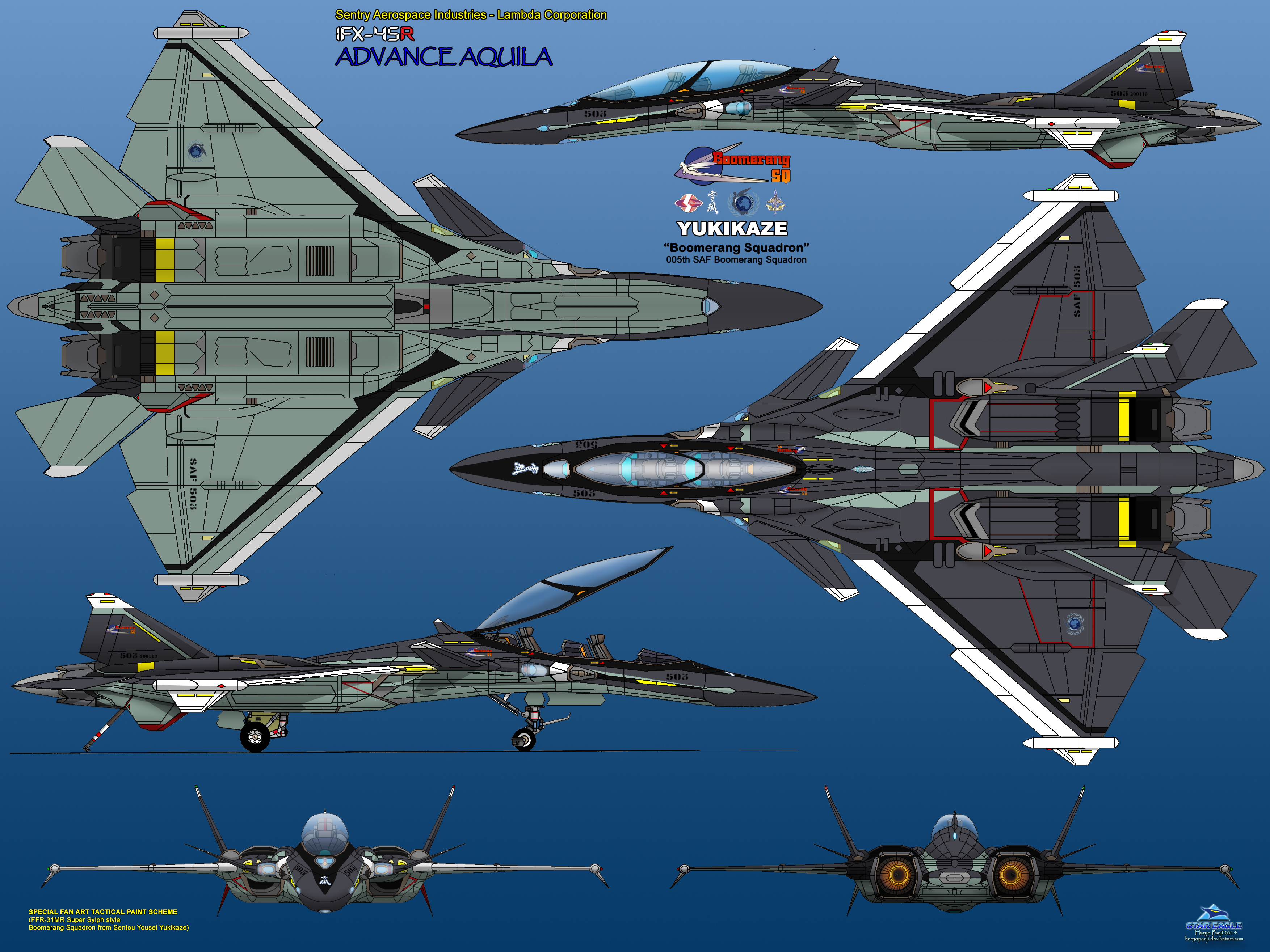 IFX-45R 6 View Yukikaze by haryopanji on DeviantArt