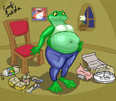 Lady Frog is getting ready for winter: part 1